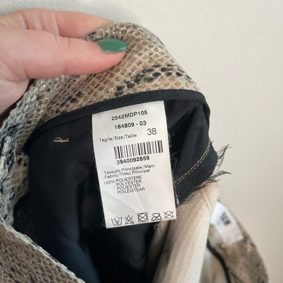 MSGM Python Print High Waisted Straight Leg Pants size 38 - Picture 9 of 11